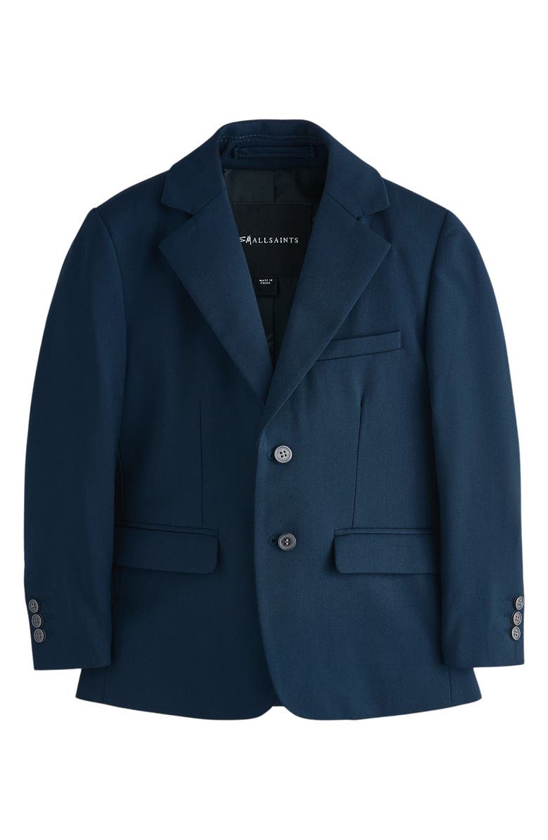 smALLSAINTS by ALLSAINTS Kids' Slim Fit Solid Navy Stretch Sport Coat, Main, color,