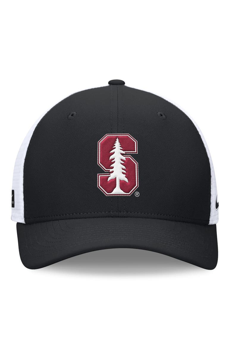 Nike Men's Nike Black Stanford Cardinal On-Field Rise Futura Performance Flex Hat, Alternate, color, 