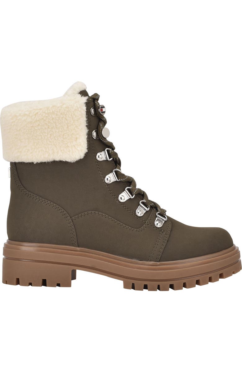 Tommy Hilfiger Faby Faux Shearling Cuff Hiker Boot, Alternate, color,