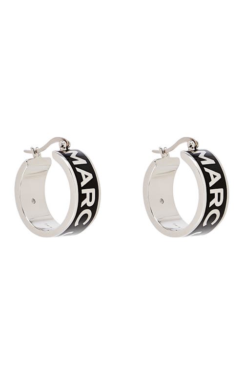 Marc Jacobs Logo Hoop Earrings