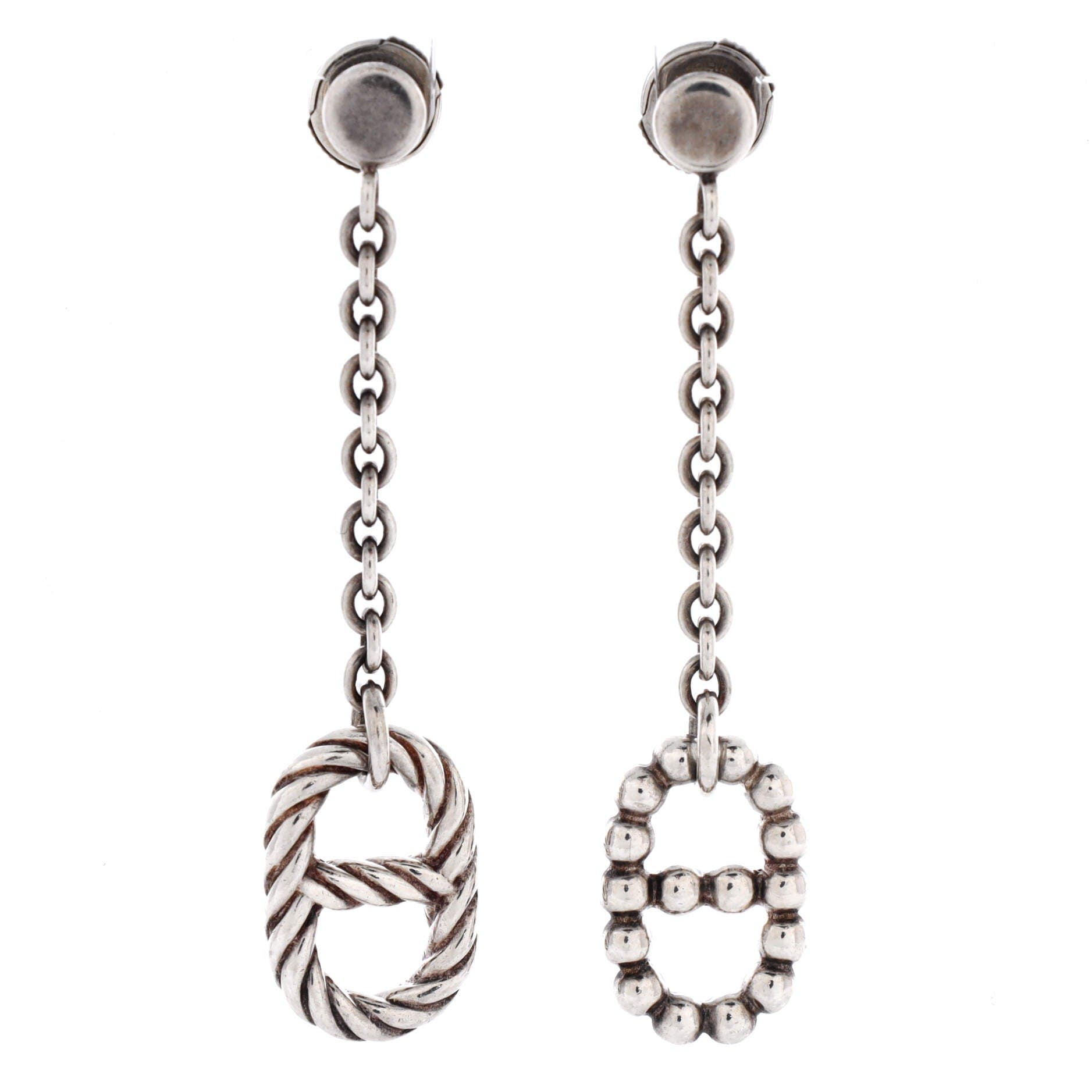 Chaine d'Ancre Alea II Dangle Earrings Sterling Silver, Main, color, Metallic Silver