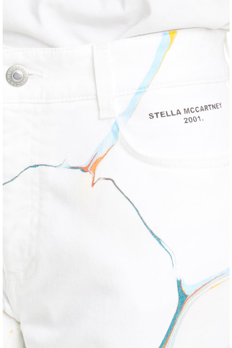 Stretch Organic Cotton Skinny Jeans, Alternate, color, WHITE MARBLE WASH