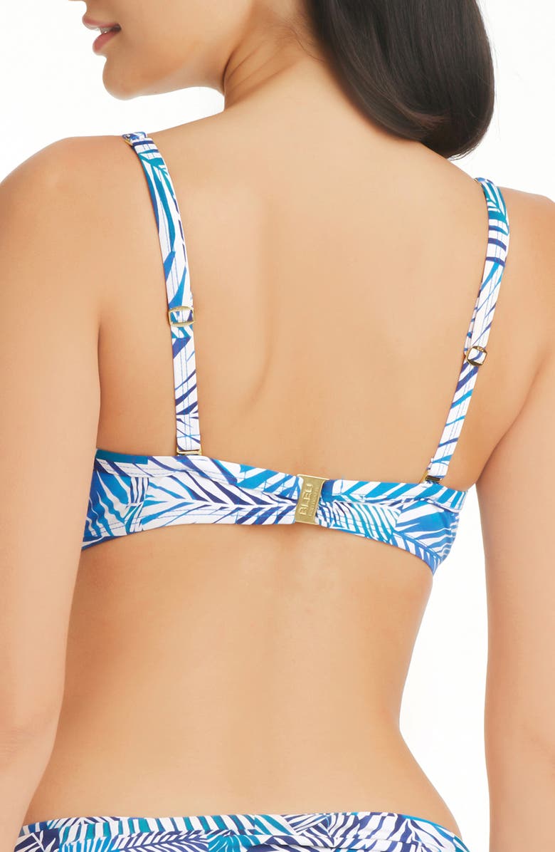 BLEU by Rod Beattie Shady Days D-Cup Underwire Bikini Top, Alternate, color, Navy