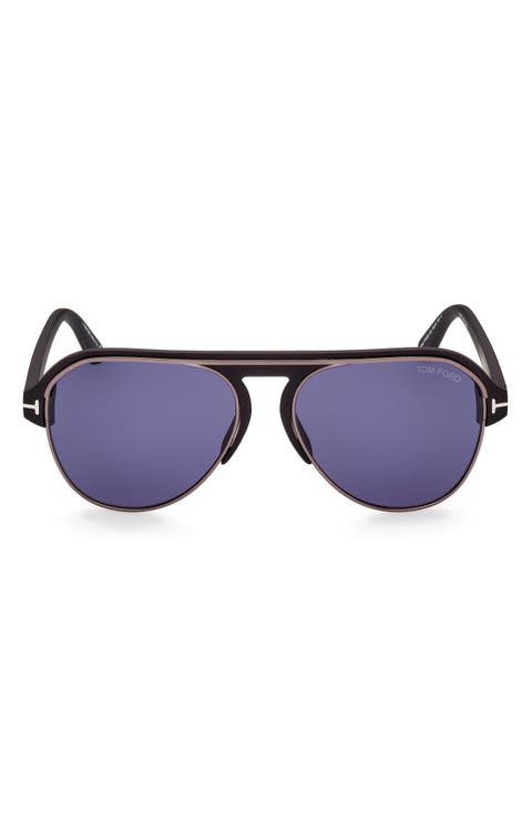 Marshall 58mm Gradient Pilot Sunglasses