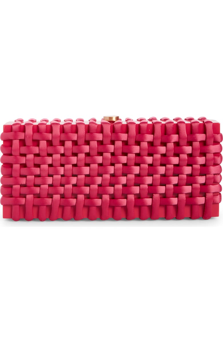 Cult Gaia Jasie Woven Box Clutch, Main, color,
