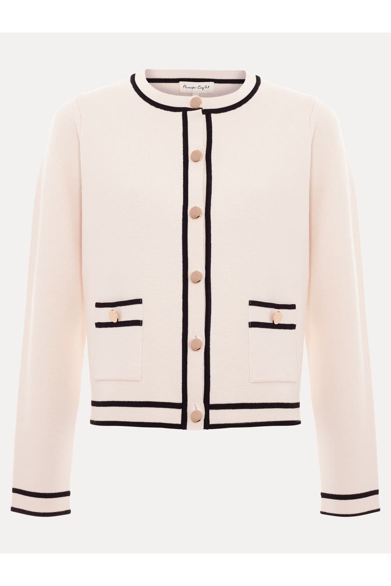 Lola Button-Front Knit Cardigan, Alternate, color, Ivory