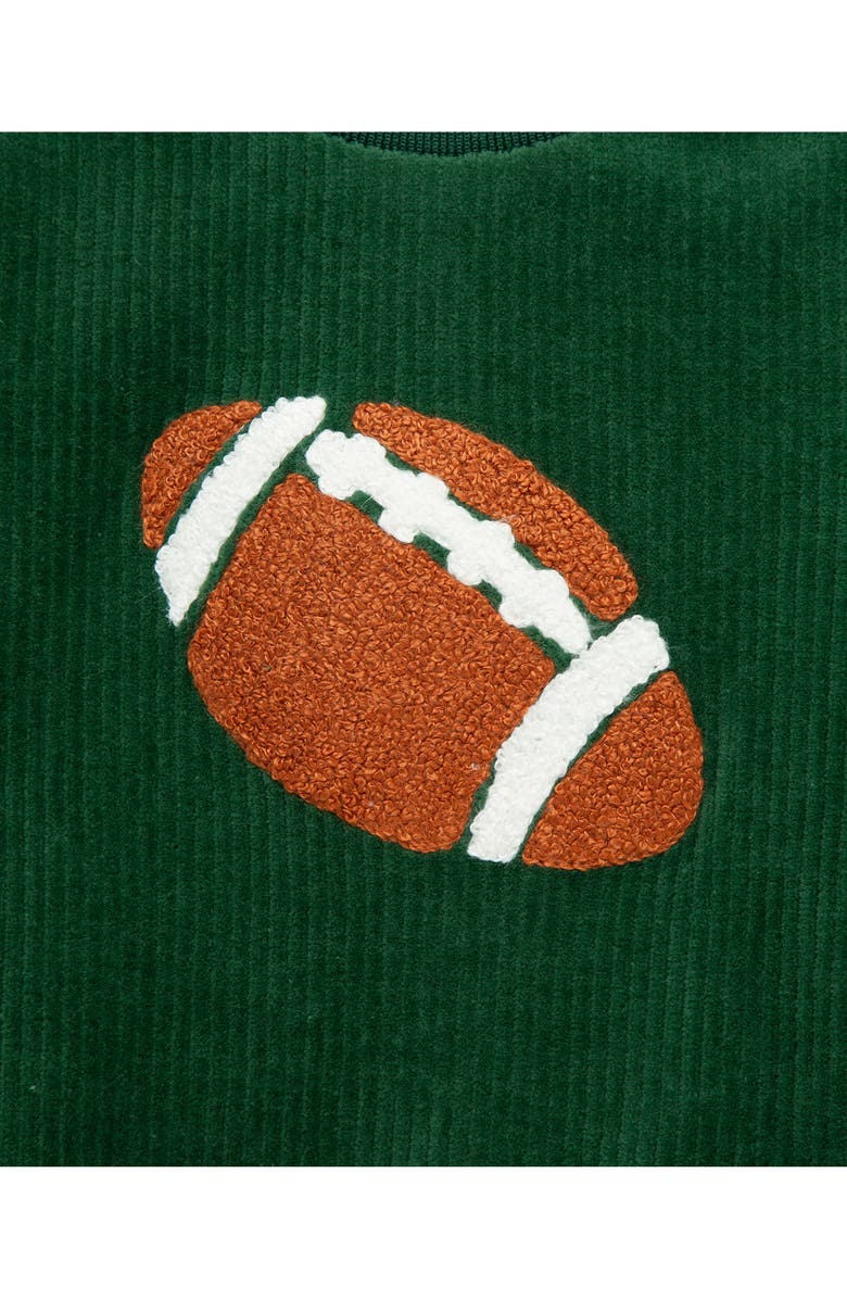 Little Me Football Sweatshirt & Joggers Set, Alternate, color, Green