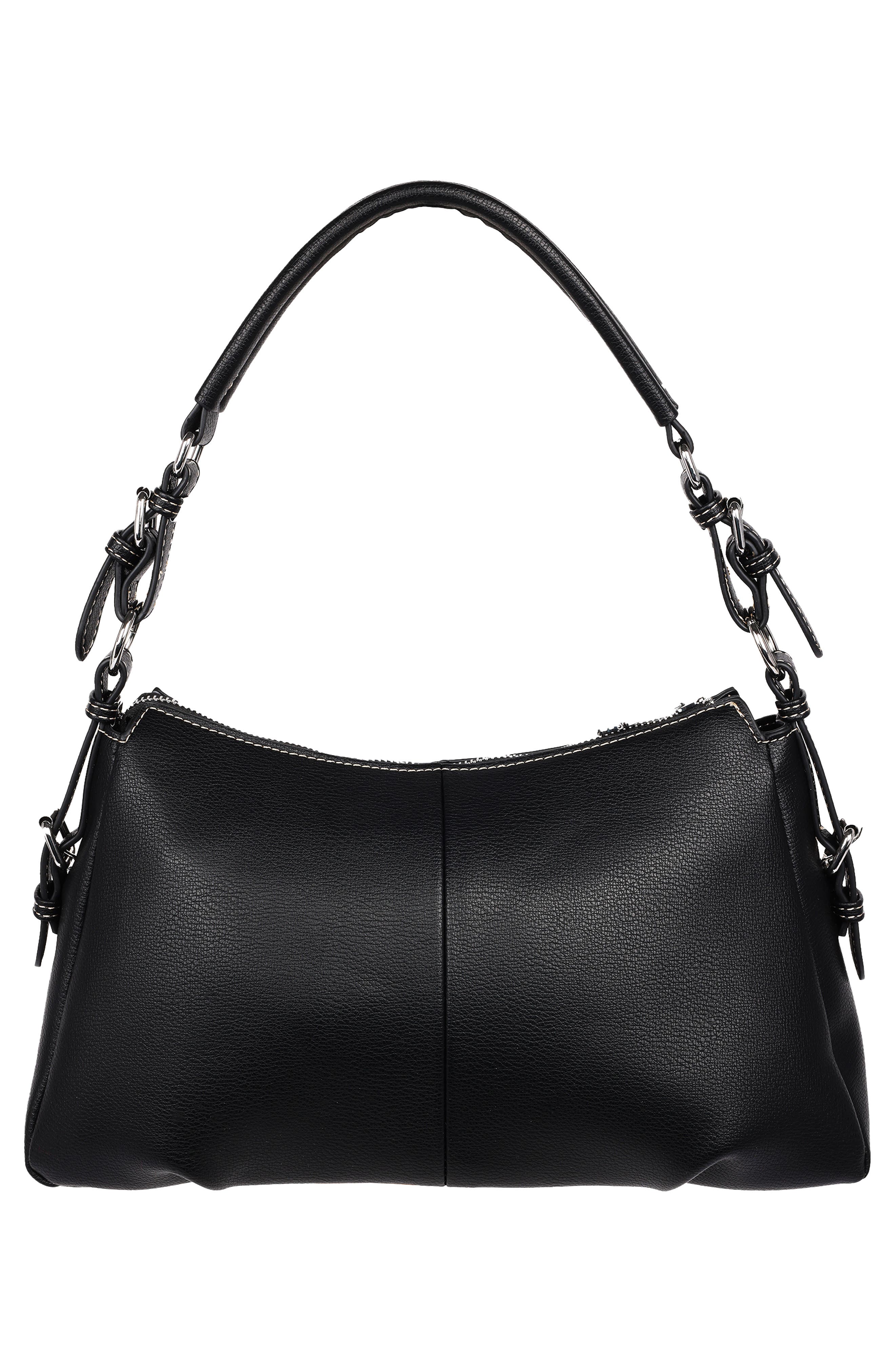 True Religion Horseshoe Shoulder Bag, Alternate, color, Black