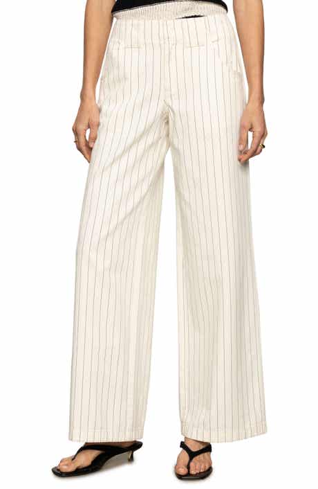 Sanctuary Arden Wide Leg Pinstripe Jeans