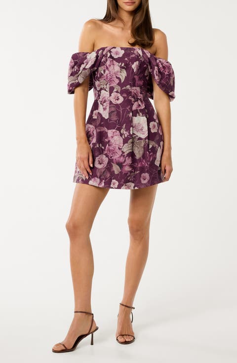 Jacquie Off the Shoulder Minidress