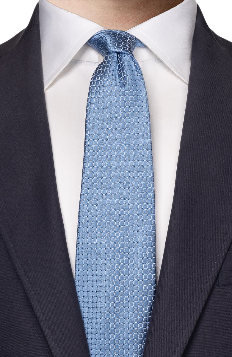 Eton Circle Jacquard Silk Tie, Alternate, color, 