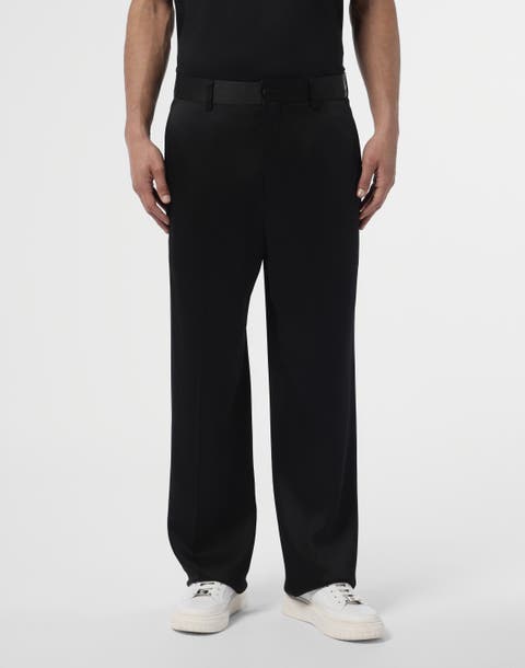 Satin Loose Fit Trousers Men