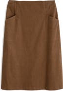 Seasalt Cornwall Forest View Organic Cotton Corduroy A-Line Skirt