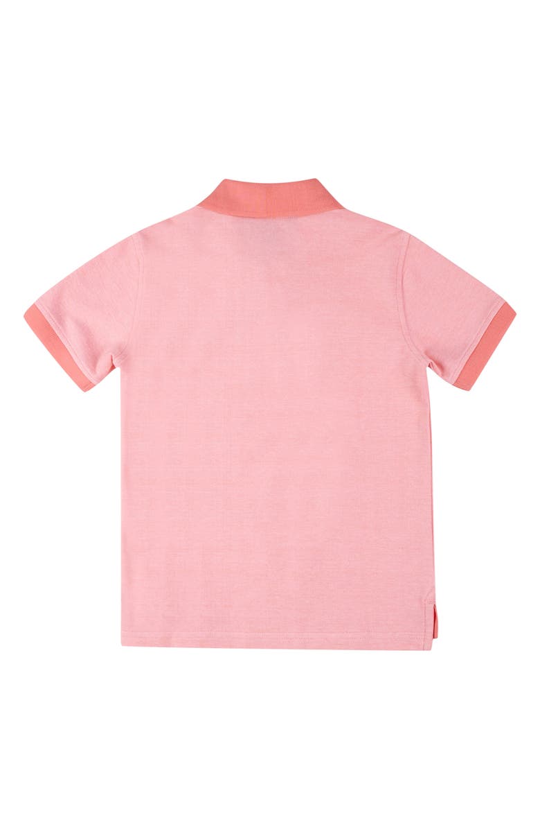 Brooks Brothers Kids' Tonal Contrast Cotton Piqué Polo, Alternate, color,