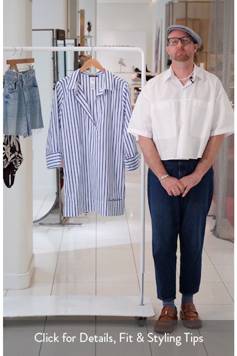 Stripe Wide Cuff Cover-Up Shift video