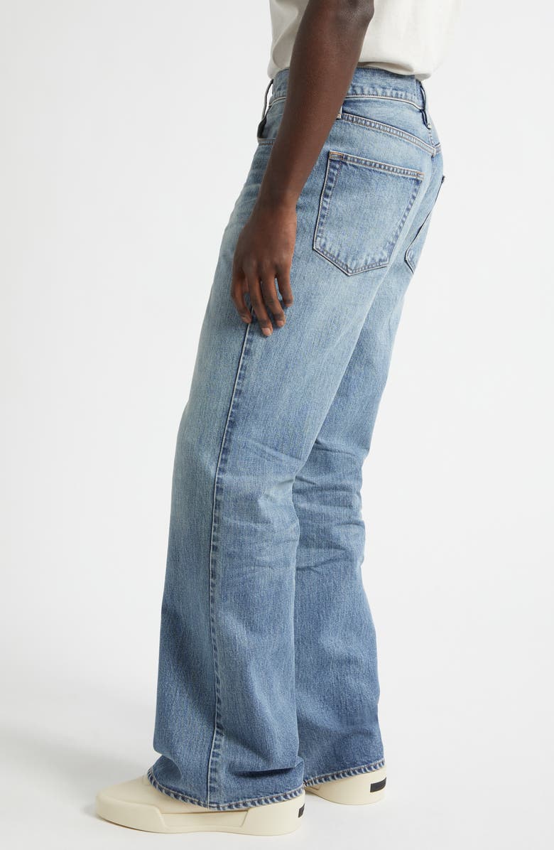 Fear of God 70s 5 Pocket Relaxed Bootcut Jeans, Alternate, color, Medium Indigo