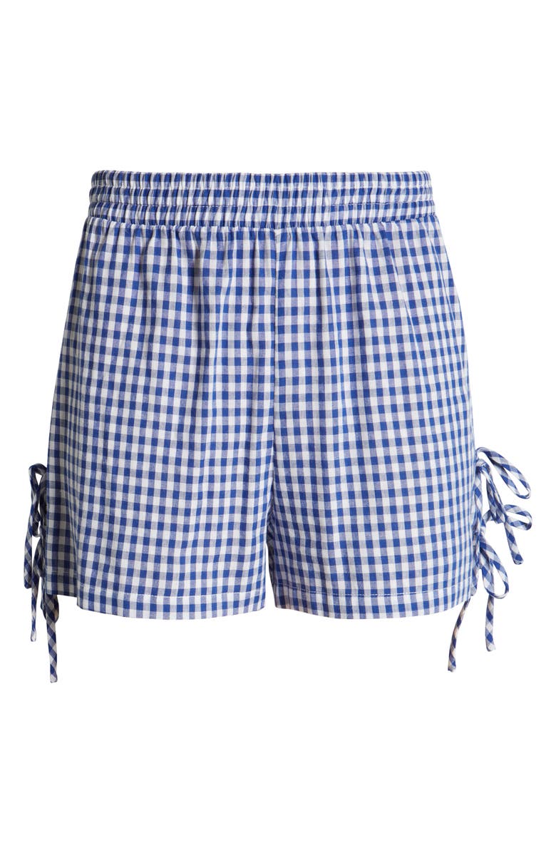BP. Woven Gingham Shorts, Alternate, color, Blue Gingham