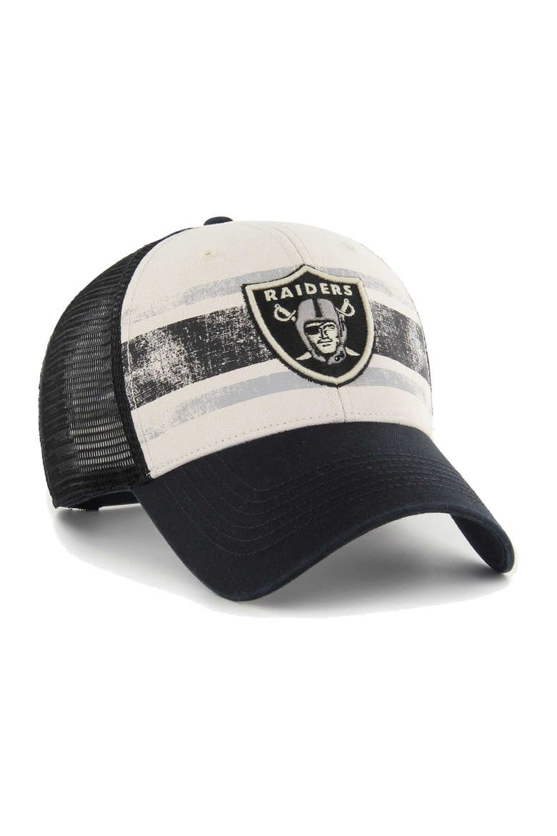 Men's '47 Cream Las Vegas Raiders Breakout MVP Trucker Adjustable Hat, Alternate, color, Cream