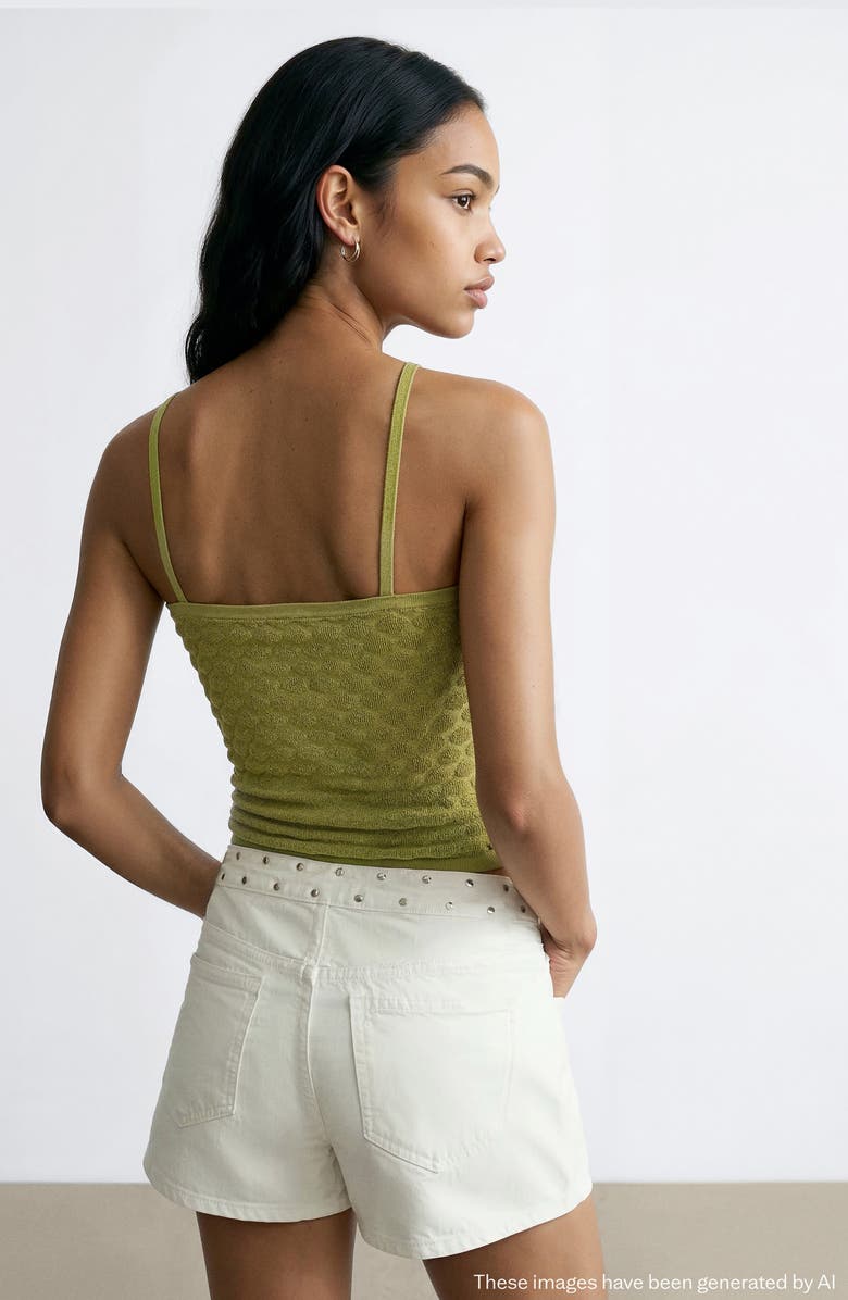 MANGO TEEN Texture Knit Tank, Alternate, color,