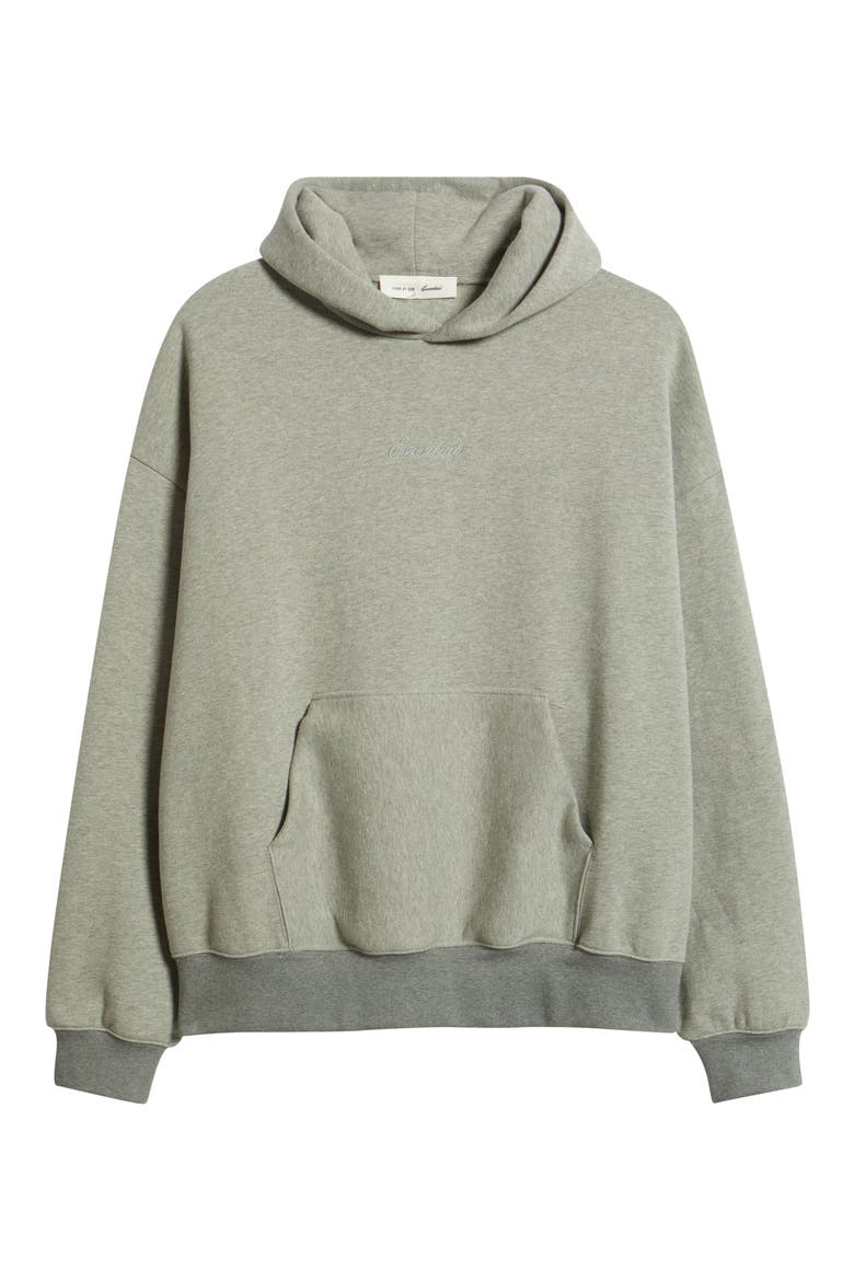Signature Classic Fit Hoodie, Alternate, color, CONCRETE/DARK CONCRETE HEATHER