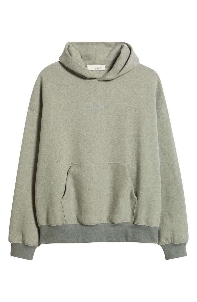 Fear of God Essentials Signature Classic Fit Hoodie, Alternate, color, Concrete/Dark Concrete Heather