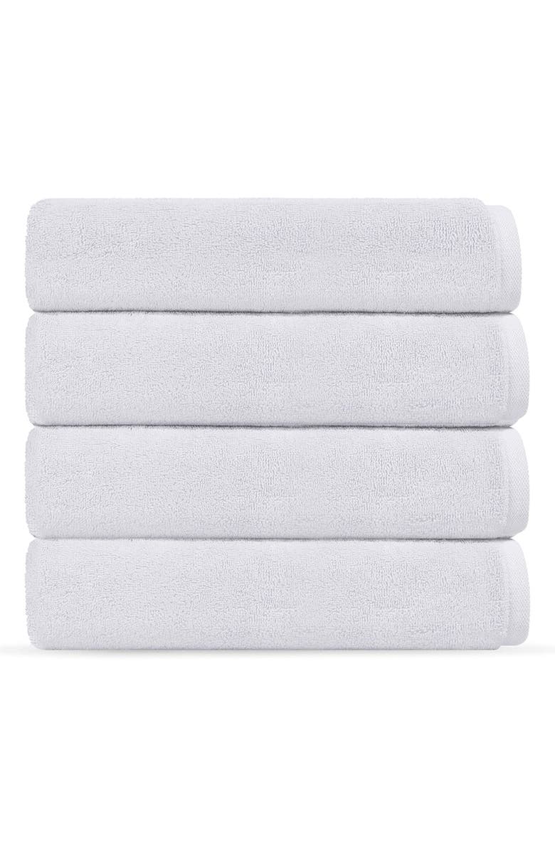 DePera Puresoft 4-Piece Turkish Cotton Wash Cloths, Main, color, White