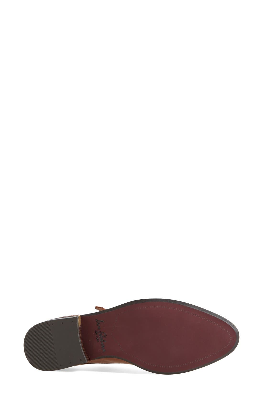 'Balfour' Double Monk Strap Flat, Alternate, color, DEEP SADDLE LEATHER