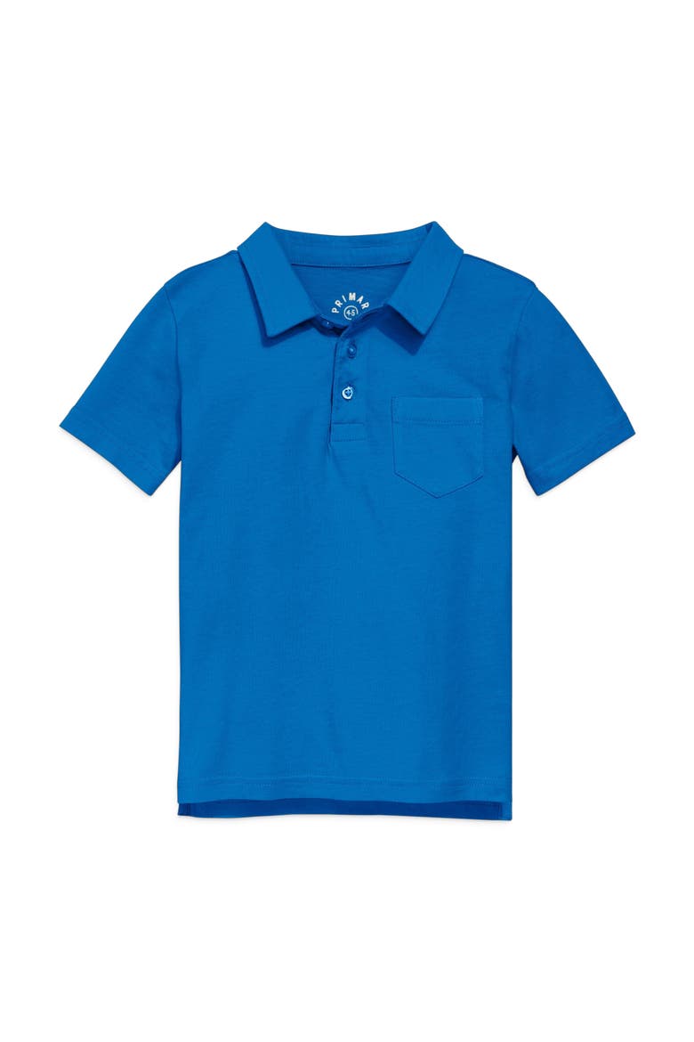 Kids Short Sleeve Polo, Main, color, Blueberry