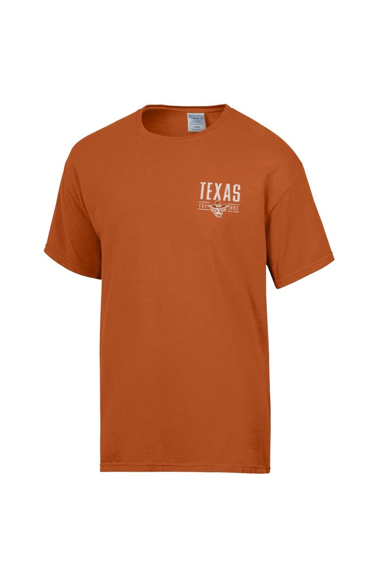 ComfortWash Men's ComfortWash  Burnt Orange Texas Longhorns Big Name T-Shirt, Alternate, color, Burnt Orange