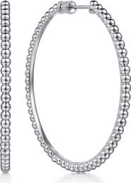 Gabriel & Co. Bujukan Sterling Silver Hoop Earrings, 50mm