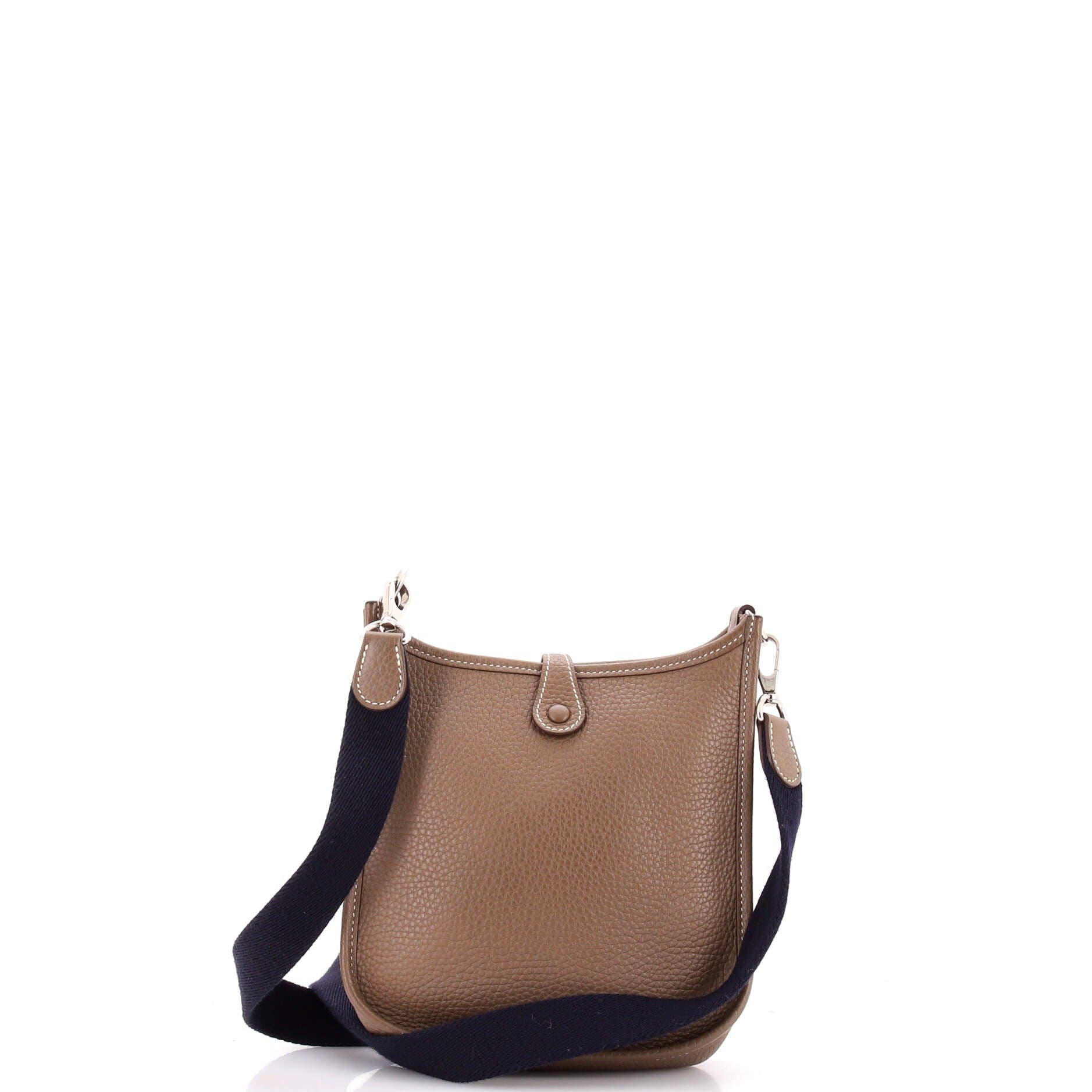 Pre-Owned Hermes Evelyne Bag Gen III Clemence TPM, Alternate, color, Etoupe