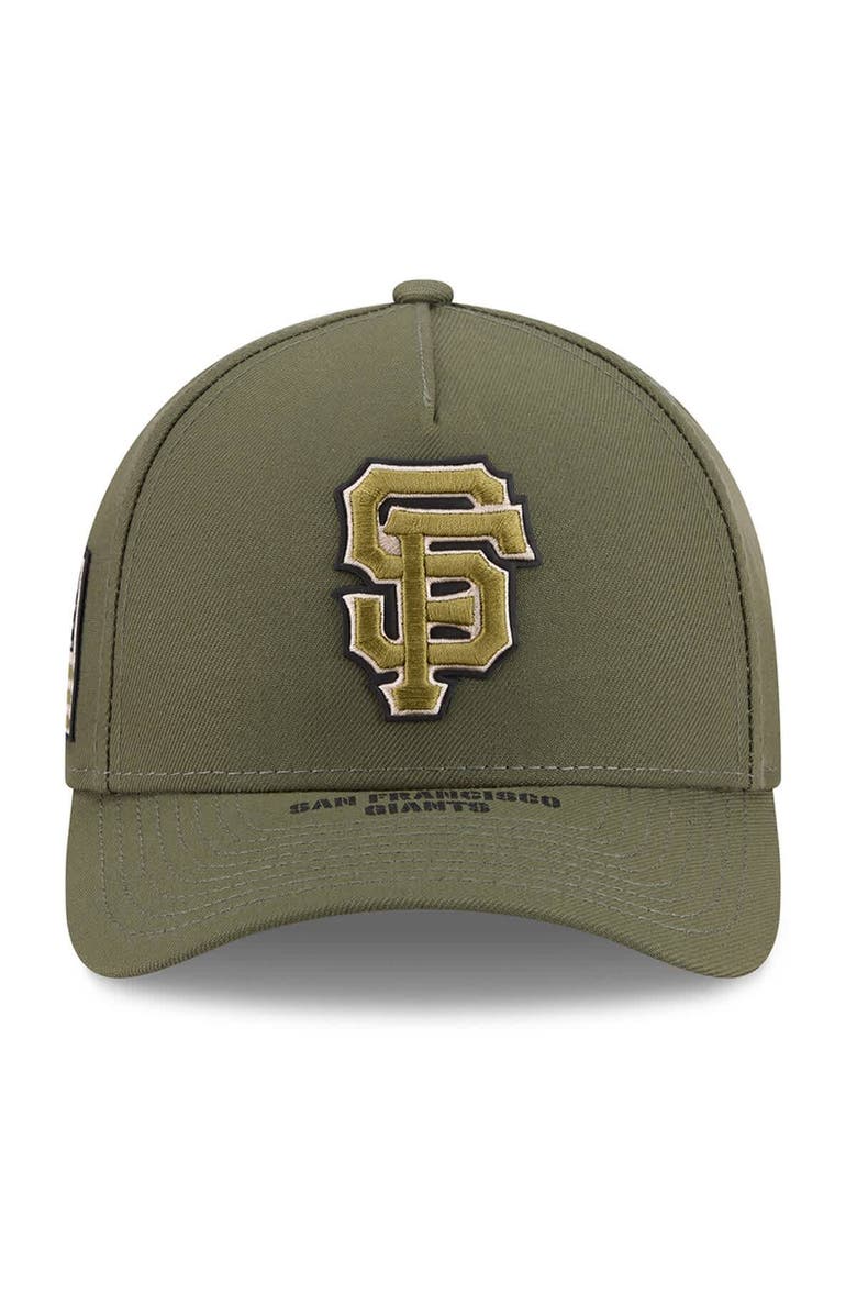 New Era Youth New Era Olive San Francisco Giants 2026 Armed Forces Day 9FORTY M-Crown Adjustable Hat, Alternate, color, Olive