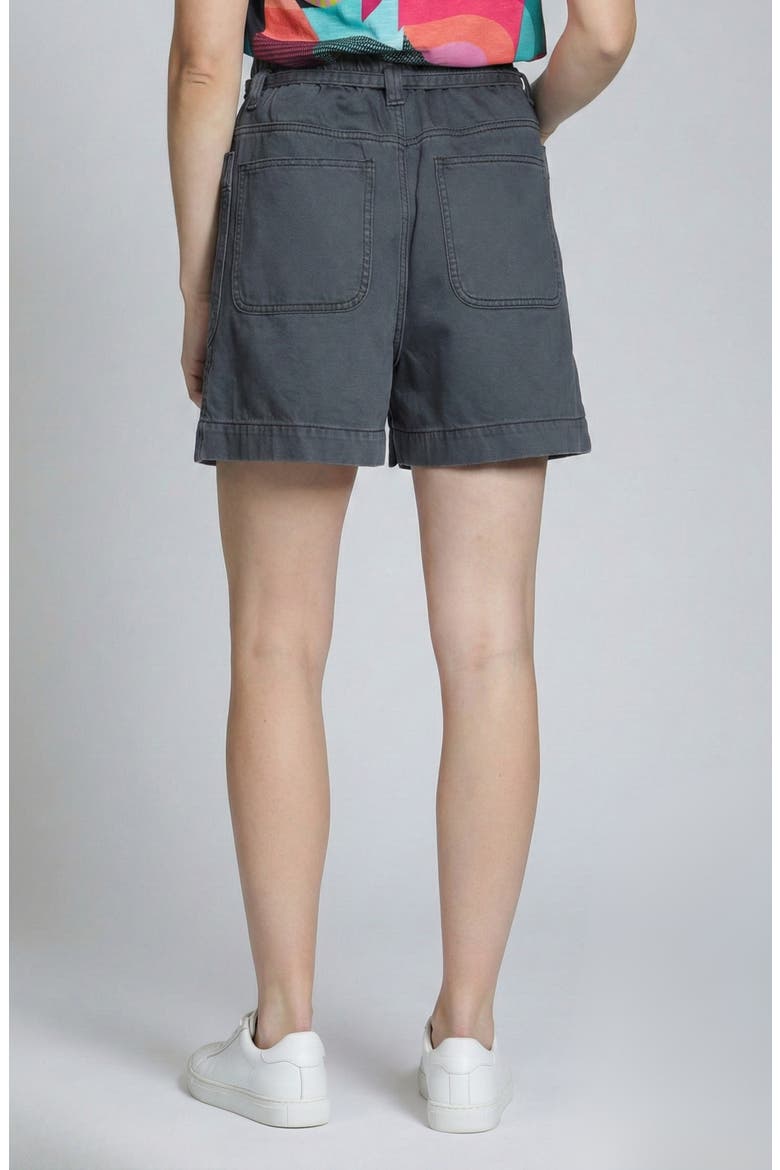 The Coastal Tie Waist Shorts, Alternate, color, BLACK