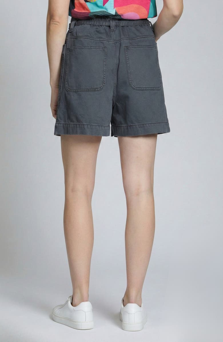 APNY The Coastal Tie Waist Shorts, Alternate, color, Black