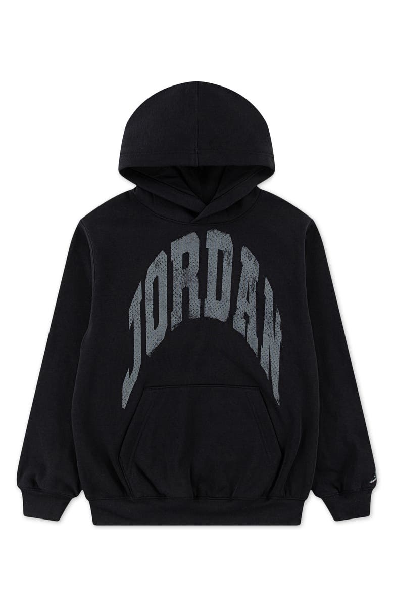 Jordan Kids' MJ MVP Fleece Hoodie, Main, color, Black