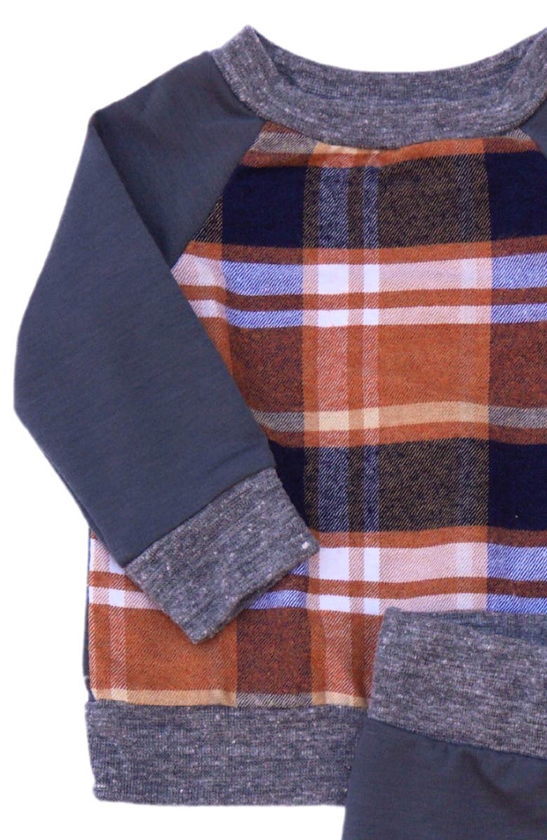 Miki Miette Charlie Cotton Blend Long Sleeve Top & Pants Set, Alternate, color, Sierra