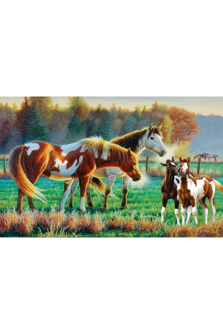 Pasture Family 550 piece Jigsaw Puzzle for Adults, Alternate, color, Multicolor
