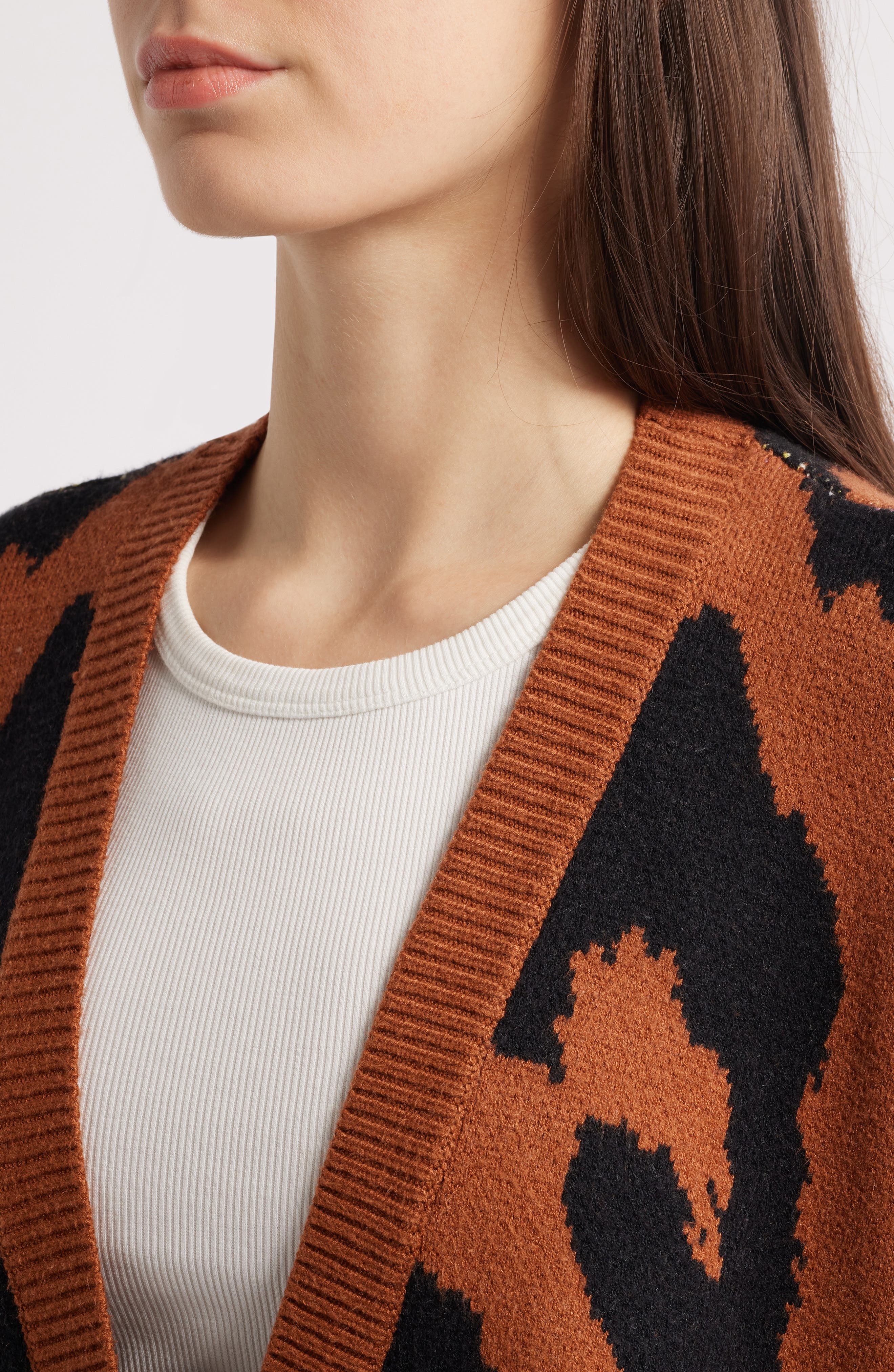 Dressed in Lala Leopard Oversize Cardigan (Women) | Nordstrom