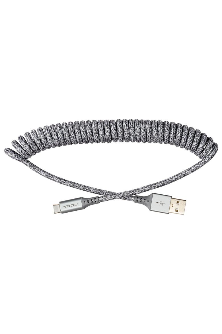 Helix USB-A to USB-C High Speed Travel 3 Foot Cable, Alternate, color, Grey