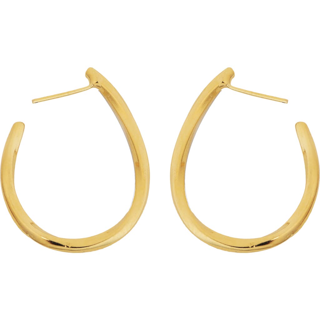 Panacea Teardrop Hoop Earrings In Gold