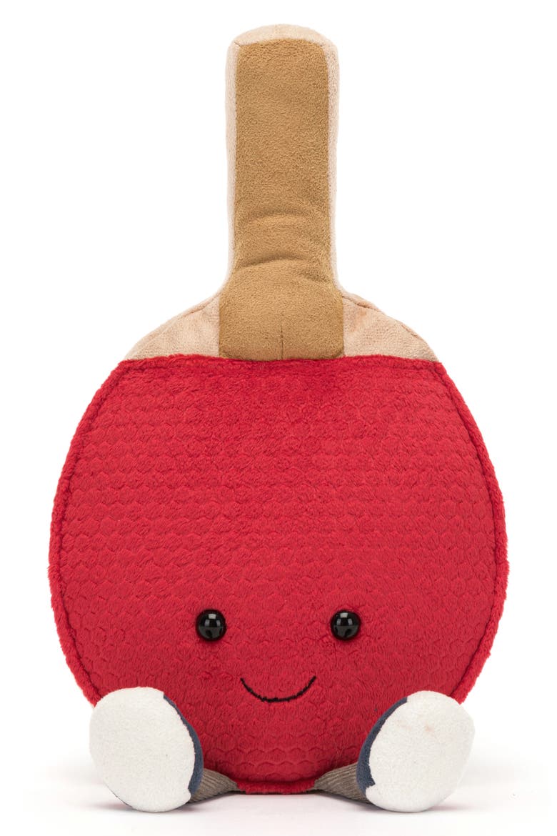 Amusable Sports Table Tennis Plush Toy, Alternate, color, RED/TAN