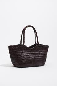 Bimba y Lola Large Braided Leather Shopper Bag