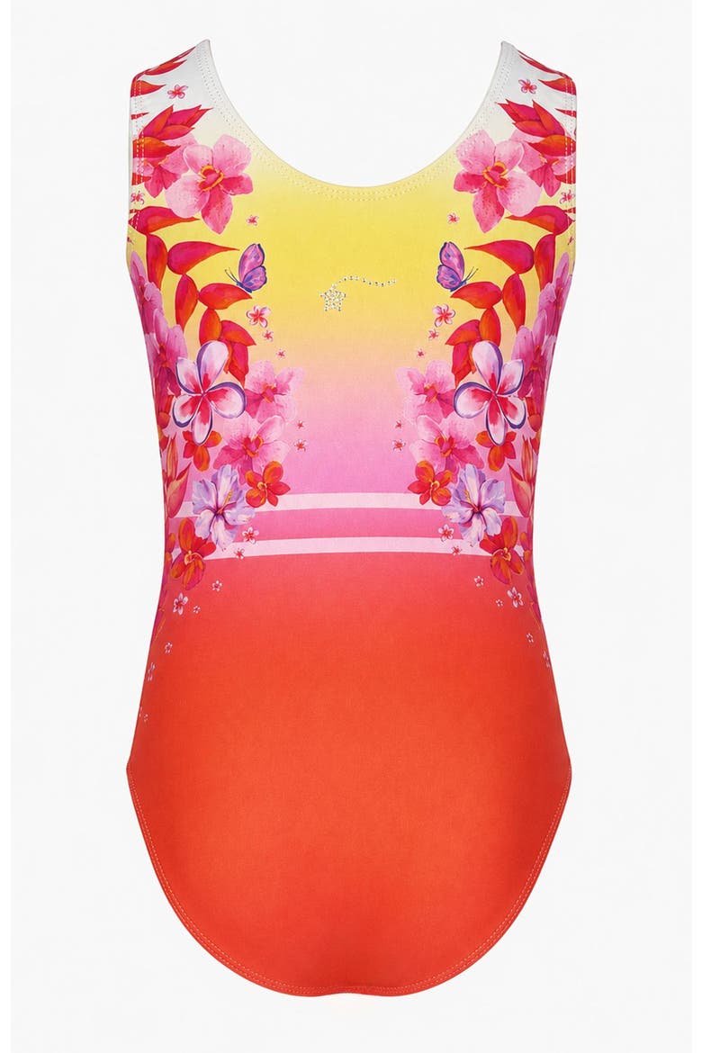 Coral Crush Leotard, Alternate, color, Orange