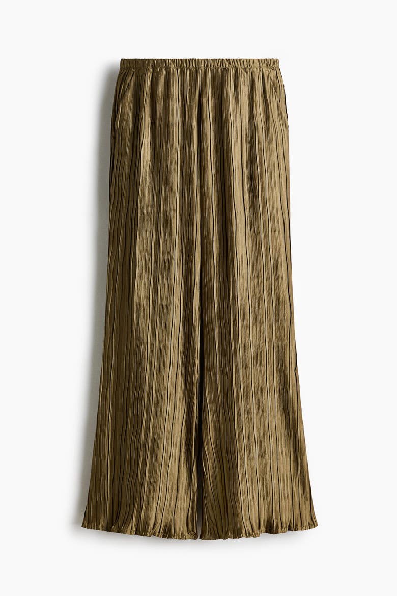 Crinkled Pants, Alternate, color, Khaki green