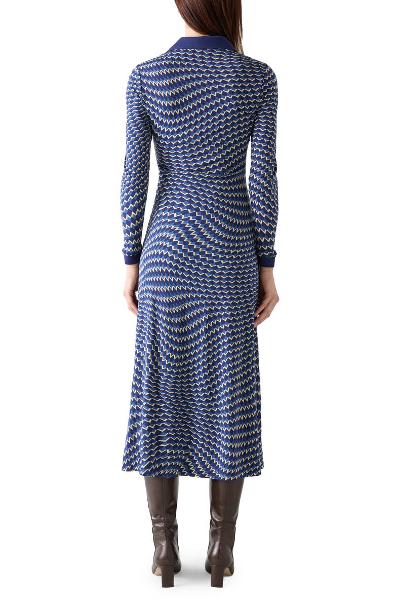 LK Bennett Brigitte Long Sleeve Jersey Dress, Alternate, color, 