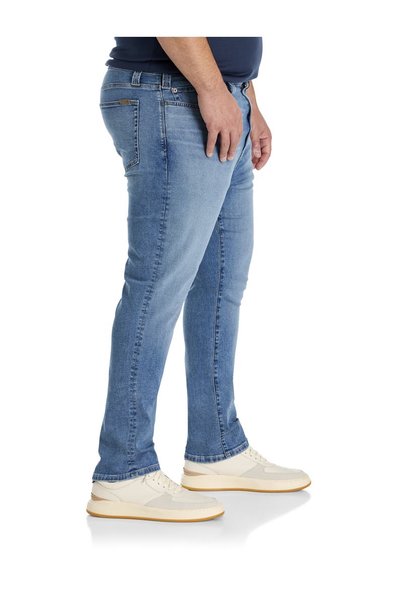 Big & Tall Abraham Straight-Fit Jeans, Alternate, color, MED WASH