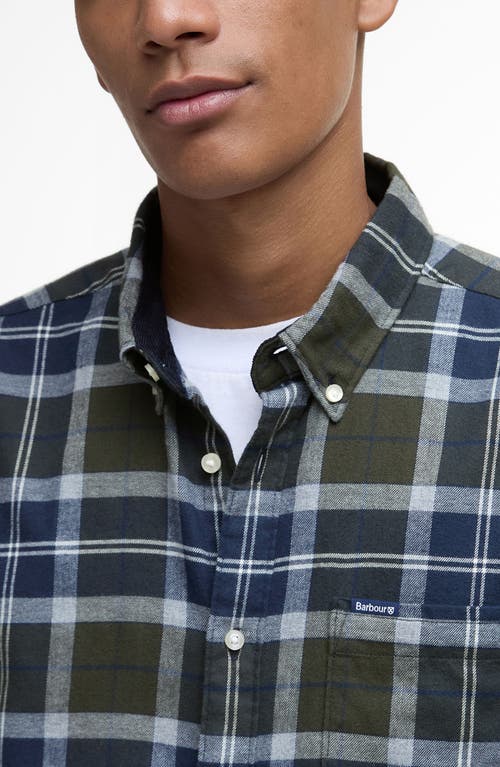 Barbour Rasay Plaid Brushed Cotton Button-down Shirt In Multi