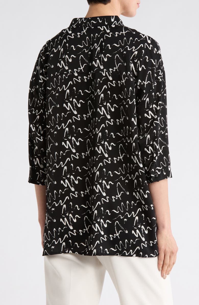 PATRIZIA LUCA V-Neck Untuck Top, Alternate, color, Black