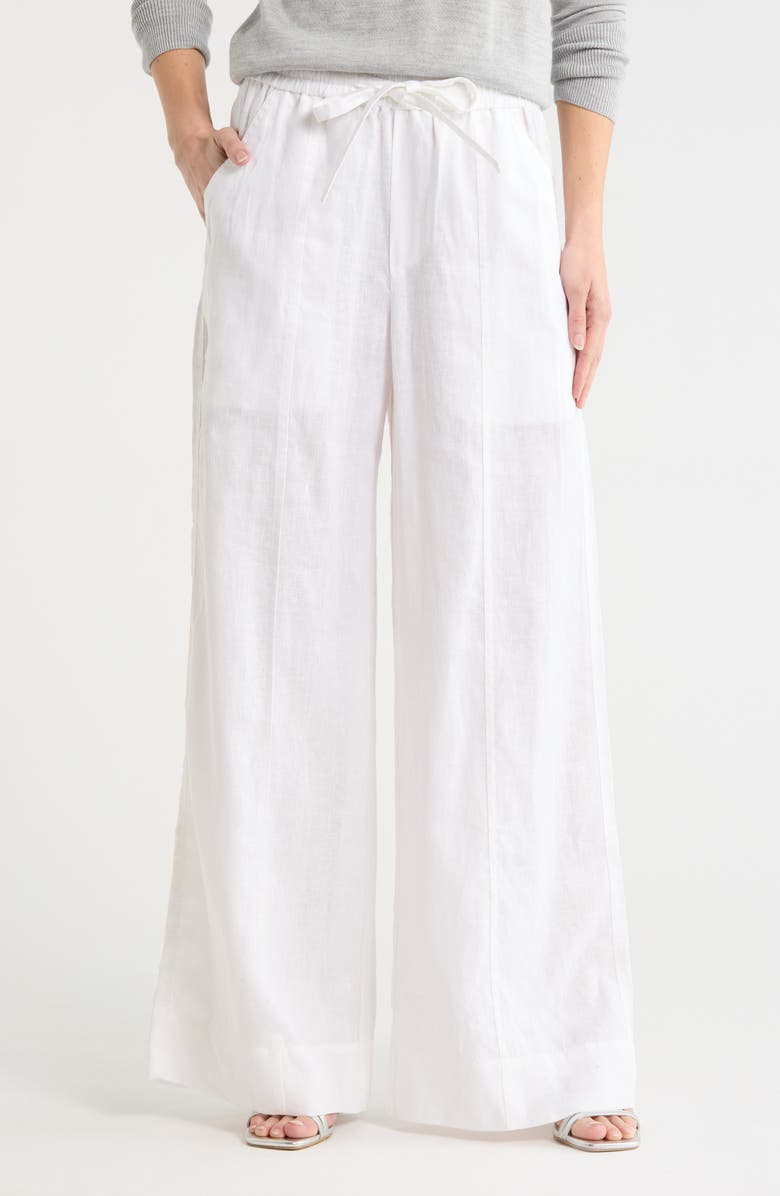 A.L.C. Holden Linen Pants, Main, color, Cream