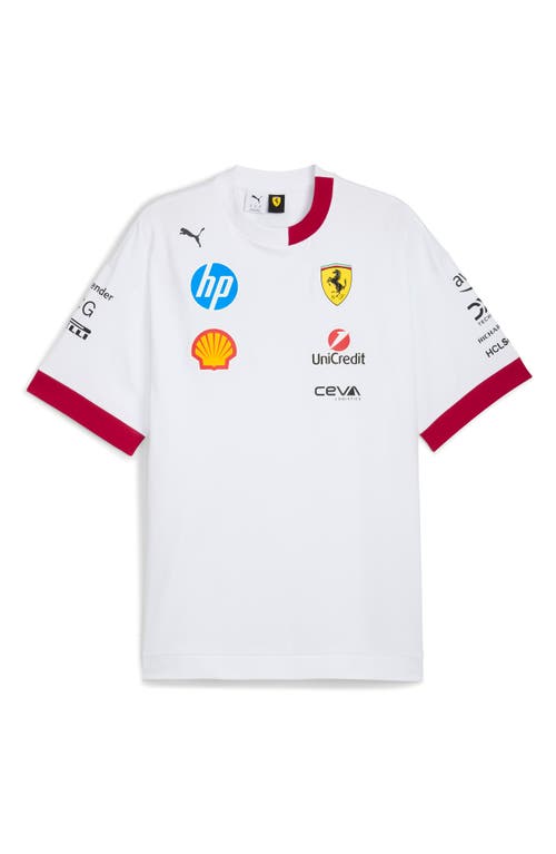 Puma X 2025 Scuderia Ferrari Hp Driver T-shirt In White